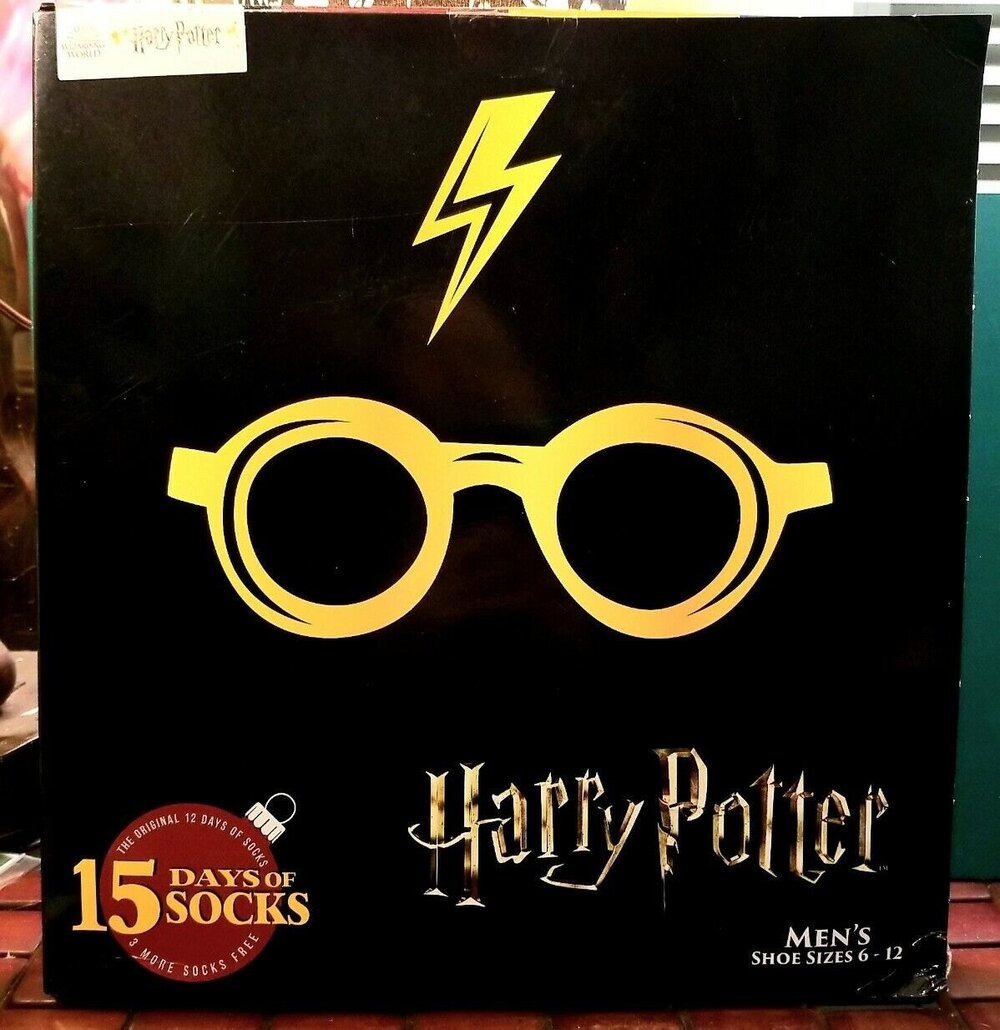 Harry Potter 15 Days of Socks Men's Size 6-12 7 Crew Socks 8 Low-cut Socks